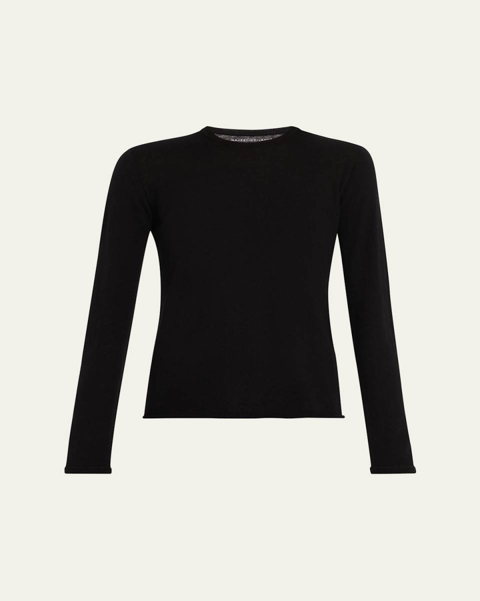 Machine Washable Cashmere Crewneck Pullover